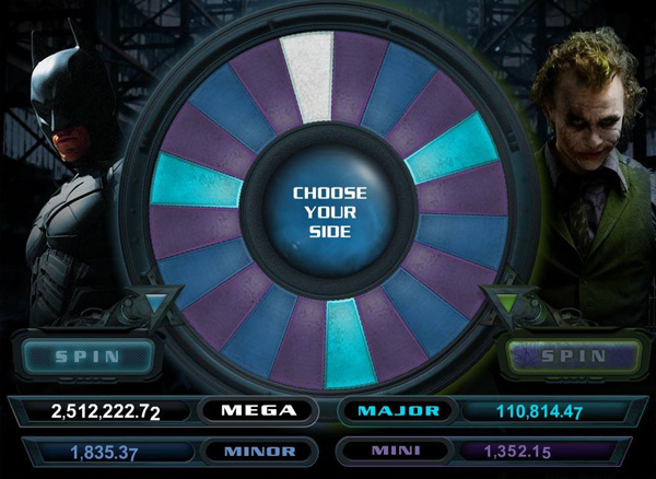 Dark Knight Slot - Bonus-Wheel